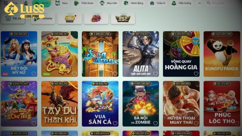 Bật mí sảnh cược slot game nổi bật tại Lu88